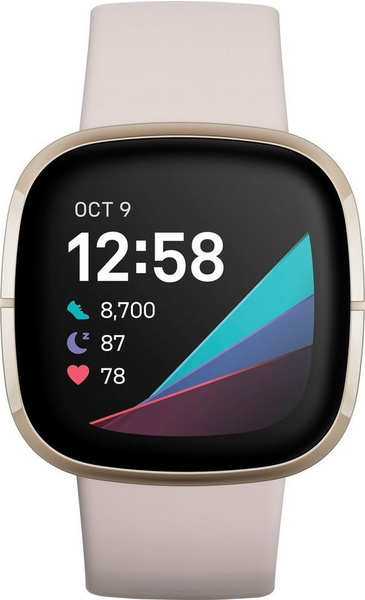 Eigenschaften & Display Fitbit Sense Weiß