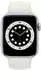 Apple Watch Series 6 Silber Aluminium 44mm Sportarmband Weiß
