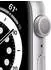 Apple Watch Series 6 Silber Aluminium 44mm Sportarmband Weiß