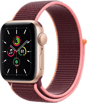 Apple Watch SE LTE Gold 40mm Sportarmband Pflaume