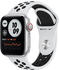 Apple Watch SE LTE Nike Silber 40mm Sportarmband Pure Platinum/Schwarz