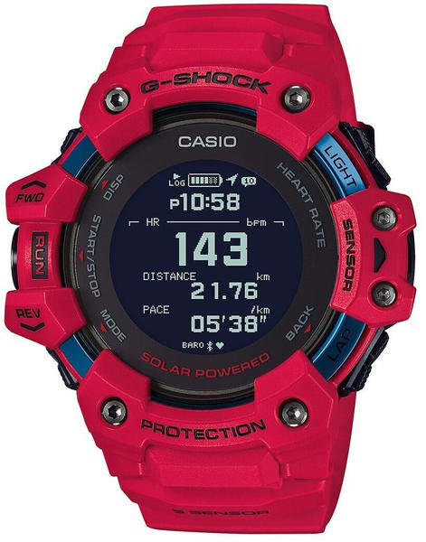 Casio G-Squad HR GBD-H1000-4ER rot/rot