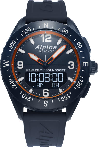 Alpina AlpinerX Bluetooth Smartwatch Navy/Orange
