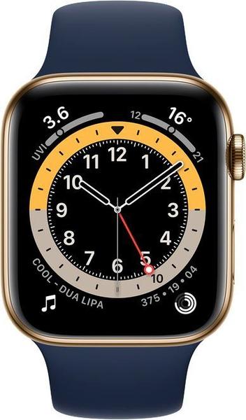 Apple Watch Series 6 LTE BGold Edelstahl 44mm Sportarmband Dunkelmarine  Erfahrungen 4.6/5 Sternen