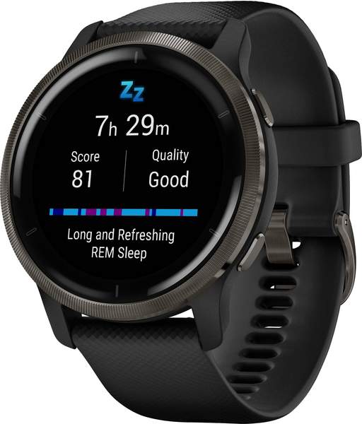 Garmin Venu 2 schwarz Silikon