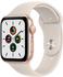 Apple Watch SE Gold 44mm Sport Band White