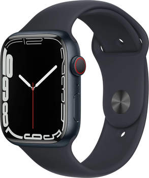 Apple Watch Series 7 4G 45mm Aluminium Sportarmband Mitternacht