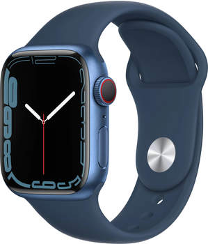 Apple Watch Series 7 4G 41mm Aluminium Sportarmband Abyssblau
