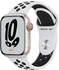 Apple Watch Series 7 Nike 4G 41mm Aluminium Sportarmband Pure Platinum/Schwarz
