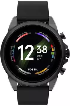 Fossil Gen 6 Silikon schwarz (FTW4061)