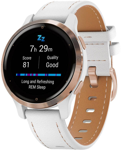 Garmin Venu 2s rose gold Leder