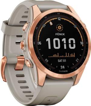 Garmin fēnix® 7S Solar Rose Gold with Light Sand Band – Vielseitige Sport- und Tracking-Funktionen