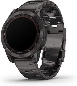 Garmin fēnix® 7 Sapphire Solar Slate Gray Titanium with Slate Gray Band – Die Revolution am Handgelenk: Ein Meisterwerk der Technik