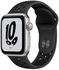 Apple Watch SE LTE Nike Silber 40mm Sportarmband Anthrazit/Schwarz
