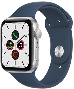 Apple Watch SE Silver 44mm Sport Band Abyss Blue