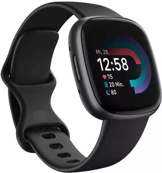 Fitbit Versa 4 Schwarz/Aluminium-Graphit
