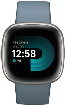 Fitbit Versa 4 Wasserfallblau/Aluminium in Platin – Optimieren Sie Ihr Training mit der Fitbit Versa 4 Wasserfallblau/Aluminium in Platin