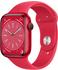 Apple Watch Series 8 4G 45mm Aluminium (PRODUCT)RED Sportarmband (PRODUCT)RED