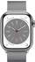 Apple Watch Series 8 4G 41mm Edelstahl silber Milanaise silber