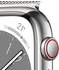 Apple Watch Series 8 4G 41mm Edelstahl silber Milanaise silber