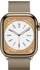 Apple Watch Series 8 4G 41mm Edelstahl Gold Milanaise Gold