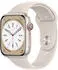 Apple Watch Series 8 4G 45mm Aluminium Polarstern Sportarmband Polarstern