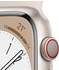 Apple Watch Series 8 4G 45mm Aluminium Polarstern Sportarmband Polarstern