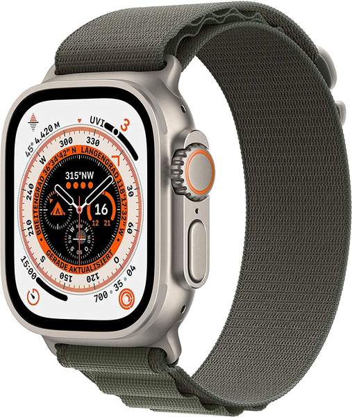 Apple Watch Ultra Titan Alpine Loop Grün Medium