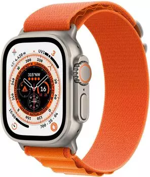 Apple Watch Ultra Titan Alpine Loop Orange Medium