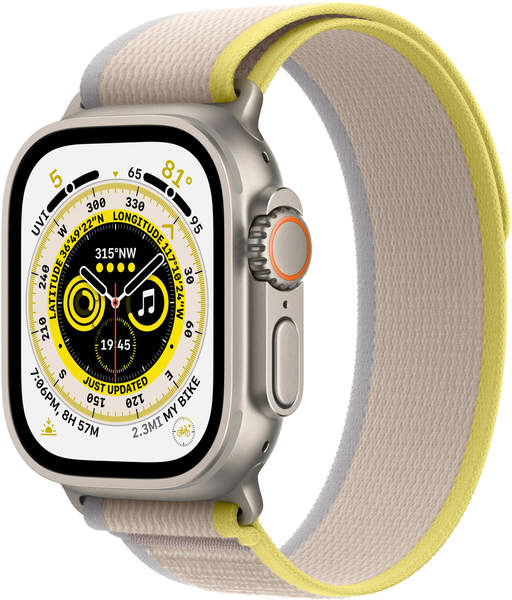 Apple Watch Ultra Titan Trail Loop Gelb/Beige S/M