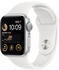 Apple Watch SE 2022 GPS 40mm silber Sportarmband weiß