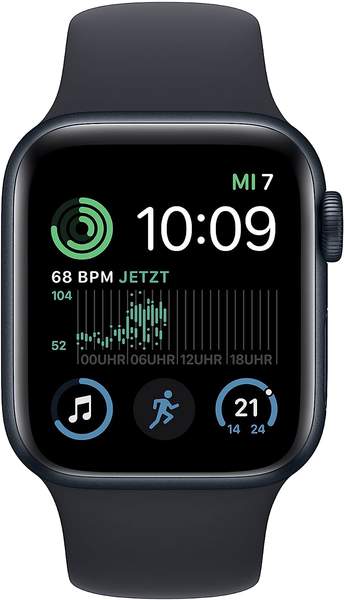 Apple Watch SE 2022 4G 40mm Mitternacht Sportarmband Mitternacht