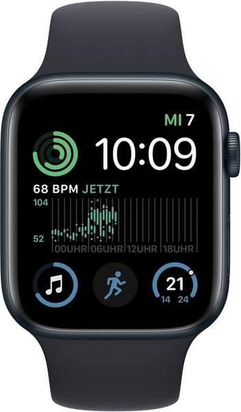 Apple Watch SE 2022 4G 44mm Mitternacht Sportarmband Mitternacht