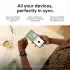 Google Pixel Watch 4G Polished Silver Sportarmband Chalc