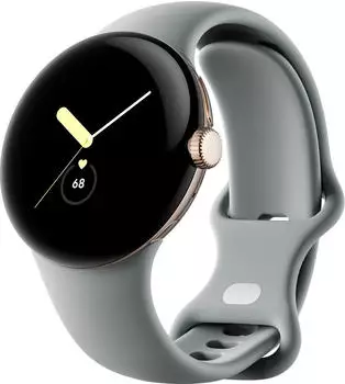 Google Pixel Watch 4G Champagne Gold Sportarmband Hazel