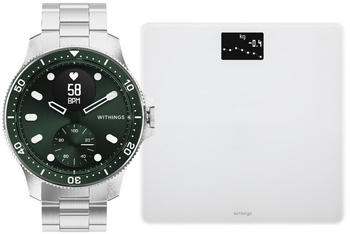 Withings Scanwatch Horizon green + Waage