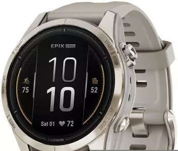 Garmin Epix&trade; Pro Gen 2 Sapphire 42mm Beige/Softgold + Silikon-Armband