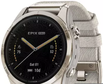 Garmin Epix&trade; Pro Gen 2 Sapphire 42mm Beige/Softgold + Nylon-Armband