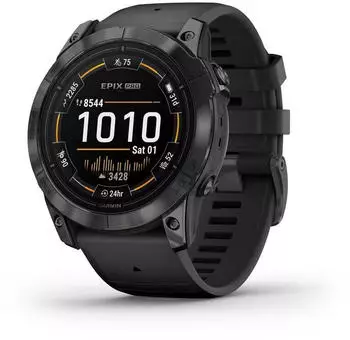 Garmin Epix&trade; Pro Gen 2 Standard 51mm Schwarz/Schiefergrau + Silikon-Armband