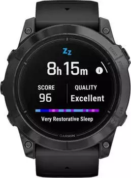 Garmin Epix™ Pro Gen 2 Standard 51mm Schwarz/Schiefergrau + Silikon-Armband – Garmin Epix Pro Gen 2 – Multisport-Smartwatch mit präziser Satellitenortung