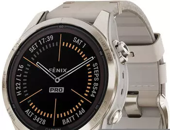 Garmin fēnix&reg; 7S Pro Sapphire Solar Beige/Softgold + Leder-Armband