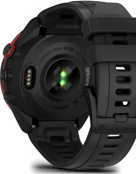 Garmin Approach® S70 47mm Schwarz Keramik + Silikon-Wechselarmband – Ein Meisterwerk der Technologie und Eleganz