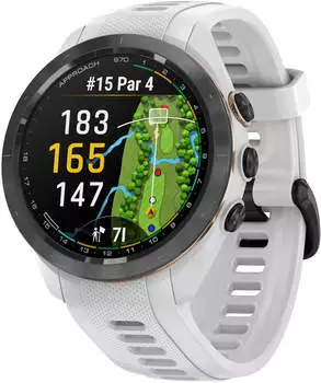 Garmin Approach&reg; S70 42mm Pudergrau/Schwarz Keramik + Silikon-Wechselarmband