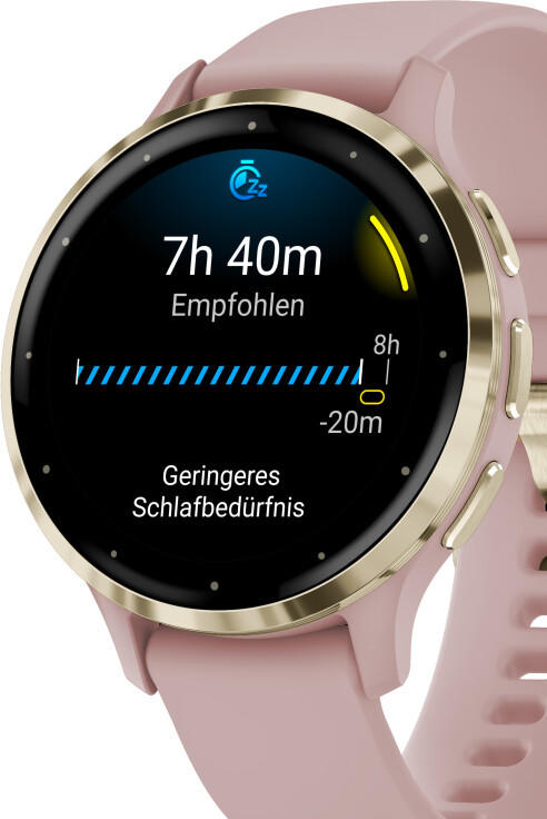 Garmin Venu 3S Dust Rose/Softgold Silikon-Armband Smartwatch