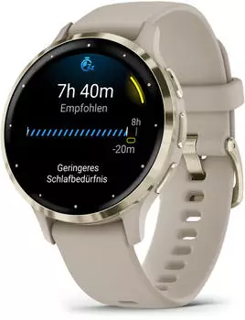 Garmin Venu 3S French Gray/Softgold Silikon-Armband