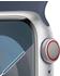 Apple Watch Series 9 4G 41mm Aluminium Silber Sportarmband Sturmblau S/M