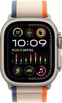 Apple Watch Ultra 2 Titan Trail Loop Orange/Beige S/M – Vielseitigkeit und Robustheit für Outdoor-Enthusiasten
