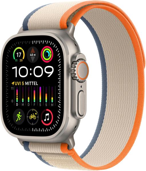 Apple Watch Ultra 2 Titan Trail Loop Orange/Beige S/M