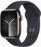 Apple Watch Series 9 4G 41mm Edelstahl Graphit Sportarmband Mitternacht M/L