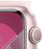 Apple Watch Series 9 GPS 45mm Aluminium Rosé Sportarmband Hellrosa S/M
